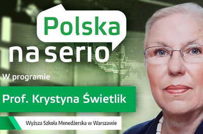 Wywiad z prof. Krystyną Świetlik w programie Polska na Serio